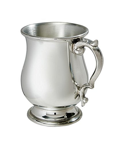 Wentworth Pewter - Half Pint Georgian Pewter Tankard, Beer Mug (Half pint Georgian)