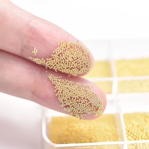 KADS Metal Nail Caviar Beads & Ball Studs - 0.5mm, 0.8mm, 1mm