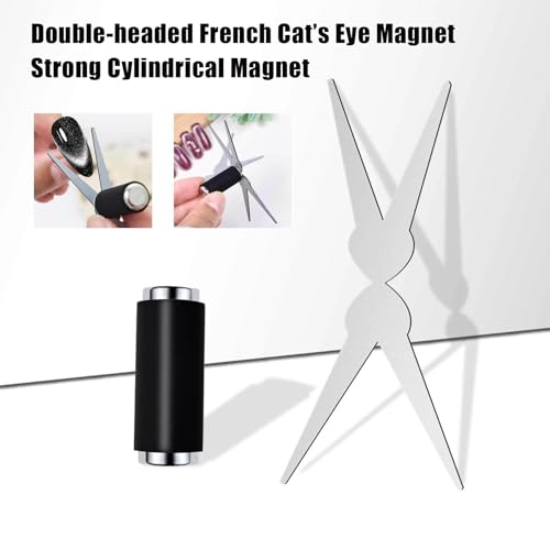 WEILUSI French Cat Eye Magnet Set with Y-Shaped Iron & Cylinder Wand