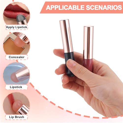 Lusofie 3PCS Silicone Ombre Nail Brushes for Gradient Nail Art and Chrome Powder