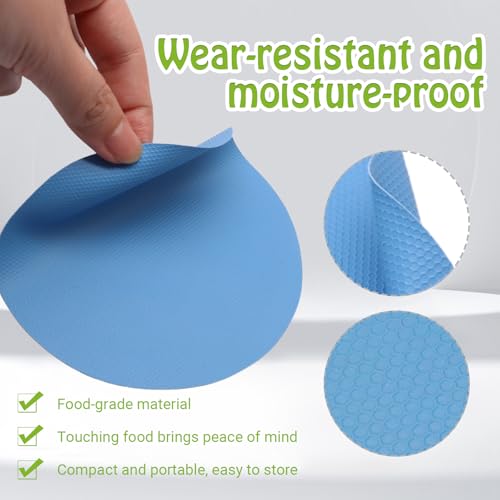 Litoexpe 4-Pack Round Rubber Jar Opener Pads - Non-Slip & Heat-Insulated