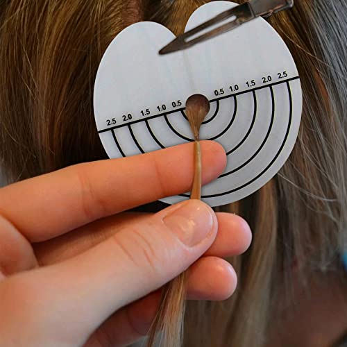 AEGYPIUS 25-Piece Hair Extension Heat Shield Guards, Round Spacer Templates