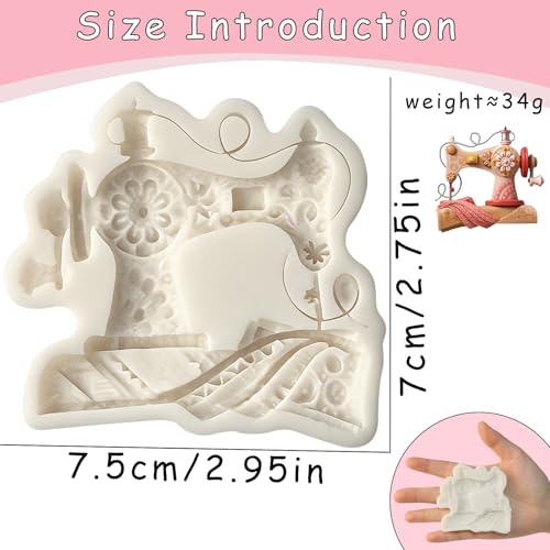 Sewing Machine Silicone Mold for Cake Decorating Fondant Candy Resin