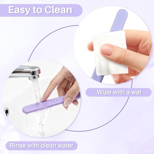 RAQEHO 3-Pack Reusable Silicone Wax Spatula & Applicator Sticks