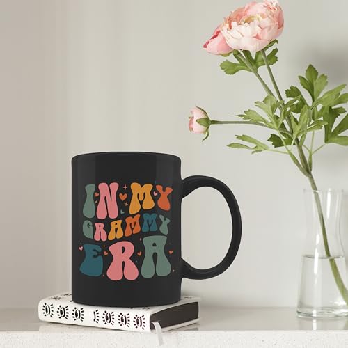 Groovy Grammy Ceramic Coffee Mug - Grammy & Grandma Gift, 11oz Black, Variation of Grammy