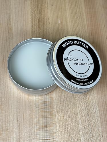 Natural Wood Cutting Board Butter - 2 fl oz Food-Safe Oil & Beeswax