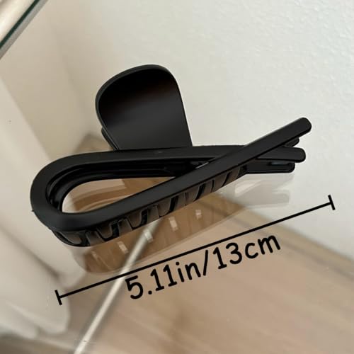 Bow Hair Claw Clips 4-Piece Large Resin Hair Barrettes Strong Hold