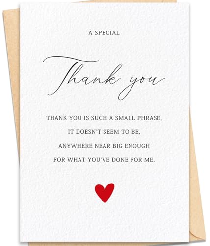 Elegant Thank You Card for Weddings, Showers & Business