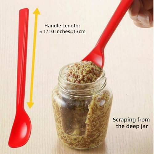 Yoku Made Silicone Spatula Spoon - 6 Inch, 4 Pack, BPA Free