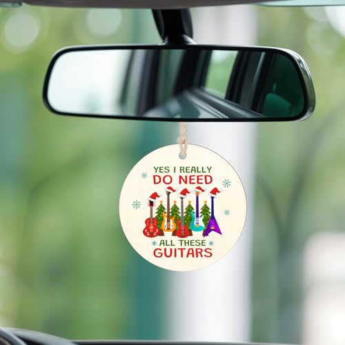 Wooden Guitar Ornament - Unique Gift for Music Lovers