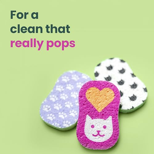 Scotch-Brite Cat Pop Up Non-Scratch Sponges, 3 Pack