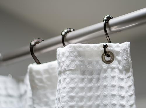 Iconikal 12-Pack Oil Rubbed Bronze Shower Curtain Hooks