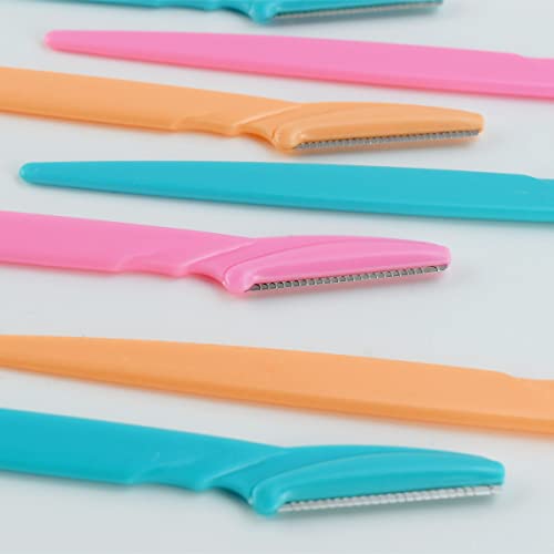 24 Pack Eyebrow Razors for Women Face Dermaplaning Tool Facial Hair Trimmer with Safety Cover