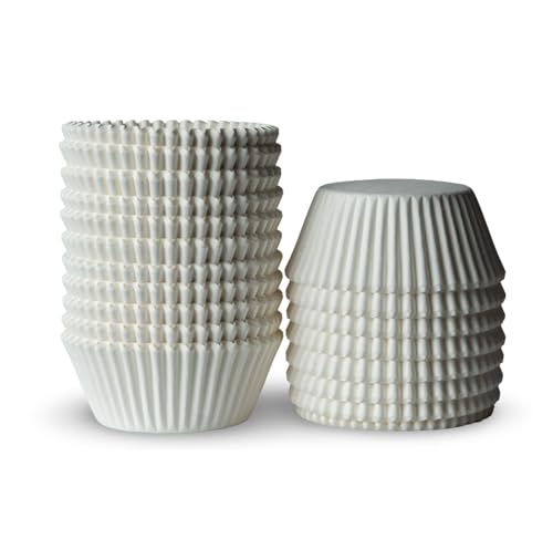 200 White Cupcake Liners - Standard Baking Cups for Muffins & Desserts