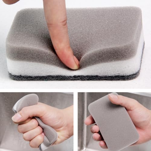 10 Pcs Non-Scratch Dishwashing Sponges for Kitchen Cleaning