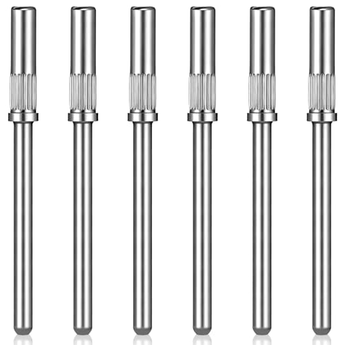 Eldraqth 6 Pcs Mini Mandrel Nail Drill Bits for Sanding Bands Stainless Steel