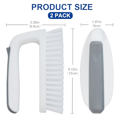 CELOX Heavy Duty Carpet Cleaning Brush - 2 Pack with Handle