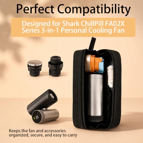 Portable Carrying Case for Shark ChillPill FA02X Fan - Waterproof & Organized