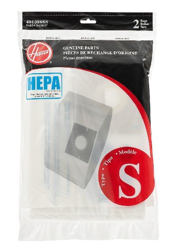 Hoover Type S HEPA Vacuum Cleaner Bags - Pack of 2 for WindTunnel & Constellation