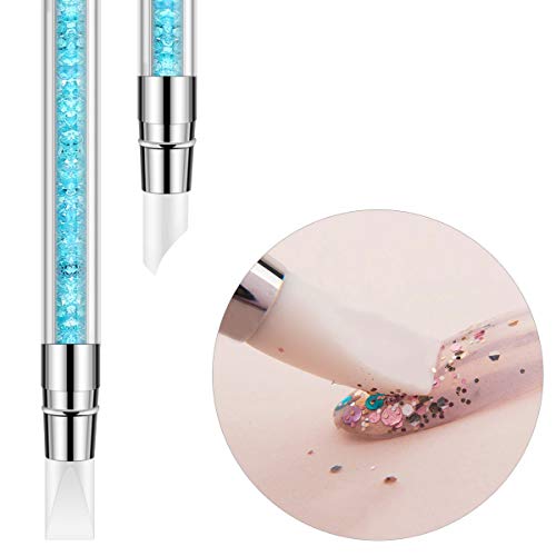 5 Pcs Silicone Nail Art Brushes Dual Tipped Carving Pens