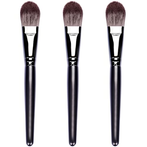 Kootinn Foundation Brush Set – High-Density Synthetic Makeup Brushes, Pack of 3