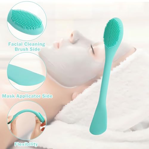 Qivorimith 2-in-1 Silicone Facial Cleansing Brush & Mask Applicator