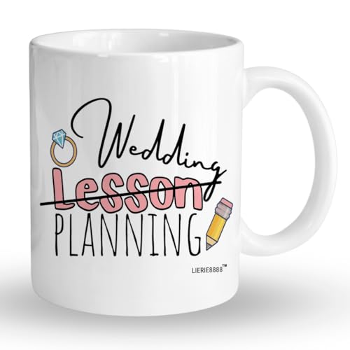 Engaged Teacher Wedding Lesson Plan Mug - Bride Gifts, Mrs Cup - 11Oz