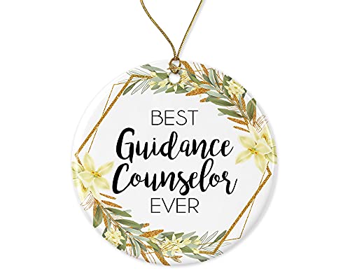 Guidance Counselor Christmas Ornament - Double-Sided Ceramic Keepsake