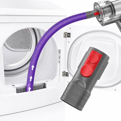 Dyson-Compatible Dryer Vent Cleaner Kit with Lint Vacuum Adapter