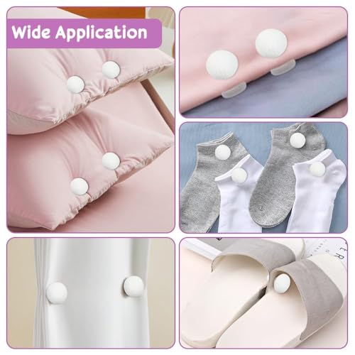 KOOSAH 12 PCS Mushroom Duvet Clips - Non-Slip Quilt Cover Fasteners
