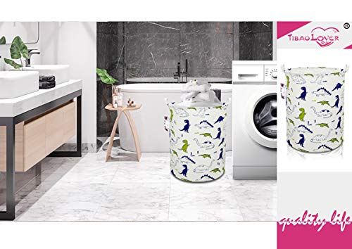 Polychrome Dinosaurs Laundry Basket - Kids Hamper & Toy Storage