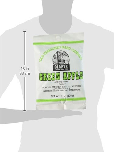 Claey's Green Apple Hard Candy - 2 Bags (12 oz Total)