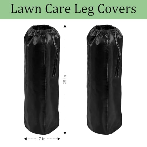 2 Pcs Lawn Care Leg Gaiters,Adjustable Leg Waterproof Hiking Gaiters for Snow,Garden Trimming Weed Eater Leg Chaps