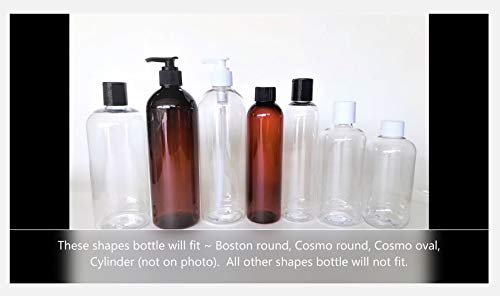 MountainLeaf Black Lotion Pump Dispenser 24/410 - 4 Pack Replacement