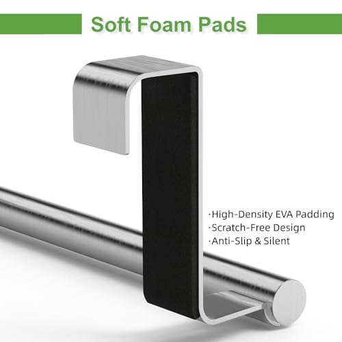 9" Over The Cabinet Towel Bar Holder - Stainless Steel (Silver) - 2 Pack