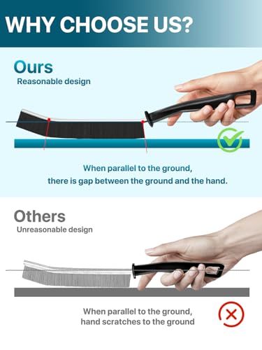 6-Pack Hard Bristle Crevice Cleaning Brushes for Narrow Spaces