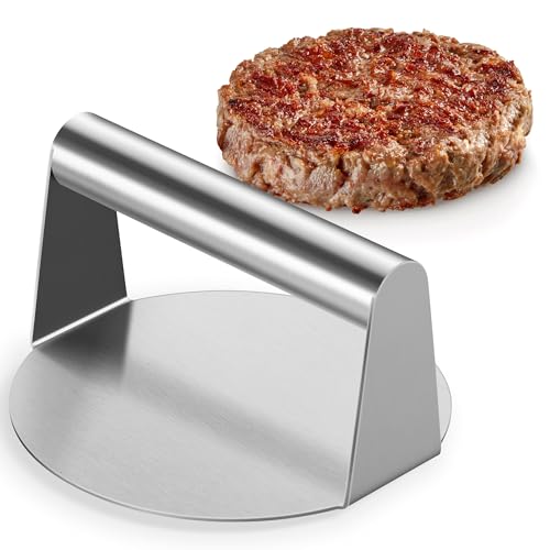 Joyfair 5.5 Inch Stainless Steel Smash Burger Press for Grilling