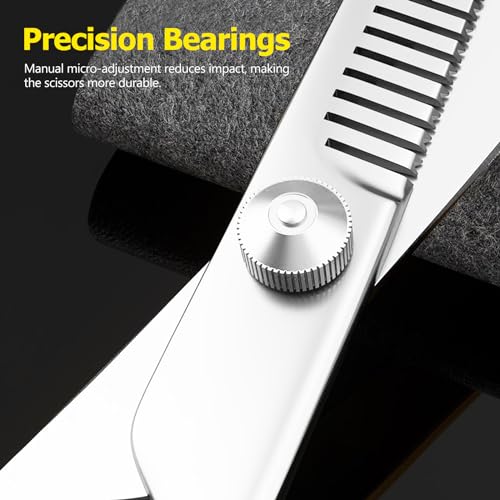 Kootinn 6-Inch Professional Hair Thinning Scissors Stainless Steel Barber Shears