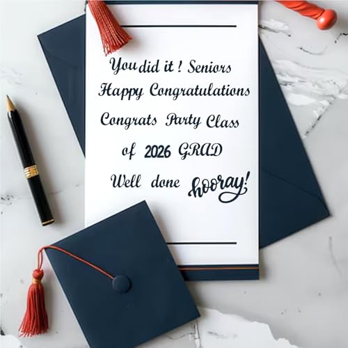 2026 Graduation Die Cuts for Card Making - Congrats Grad Letters