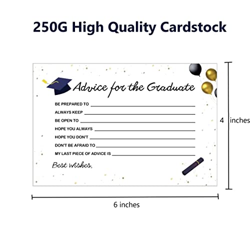 2026 Graduation Advice Cards - 50 Pack for Party Favors