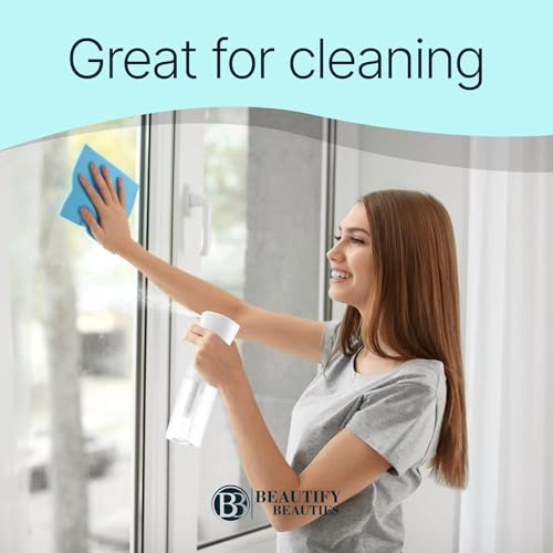 UrbAmerican Continuous Water Mister Spray Bottle - Ultra Fine Empty Aerosol-Free Spray Bottle for Hair Styling, Plants, and Pets