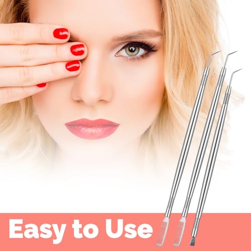 3 Pack Stainless Steel Lash Separator & Eyelash Lift Tool
