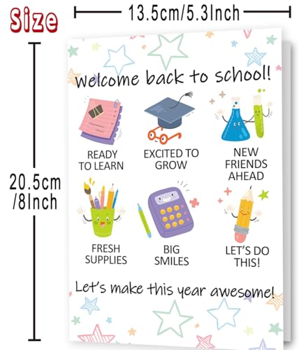 First Day of School Greeting Card - Back to School Gift (Model 087)