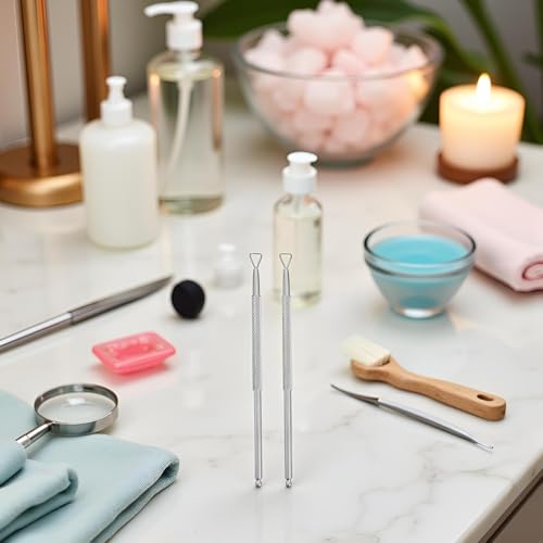 NexusPulse Stainless Steel Cuticle Pusher & Gel Polish Remover Tool Set - 2 Pcs