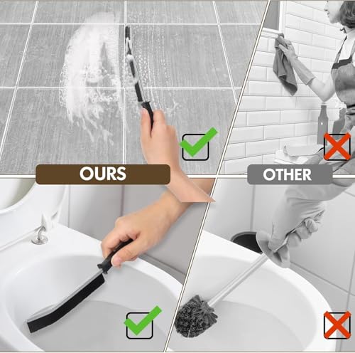 6-Count Hard Bristle Crevice Cleaning Brush Set for Narrow Gaps