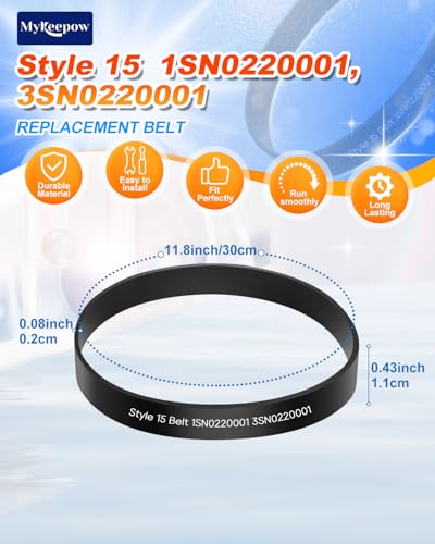 Style 15 Replacement Vacuum Belt for Dirt Devil Dynamite - 5 Pack