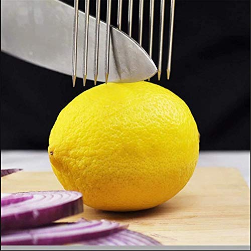 FUGJAOJO Stainless Steel Slicer - Versatile Kitchen Tool for Onions, Vegetables & Meat