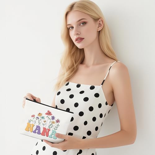 Nana Makeup Bag Travel Cosmetic Pouch for Christmas and Birthday Gifts