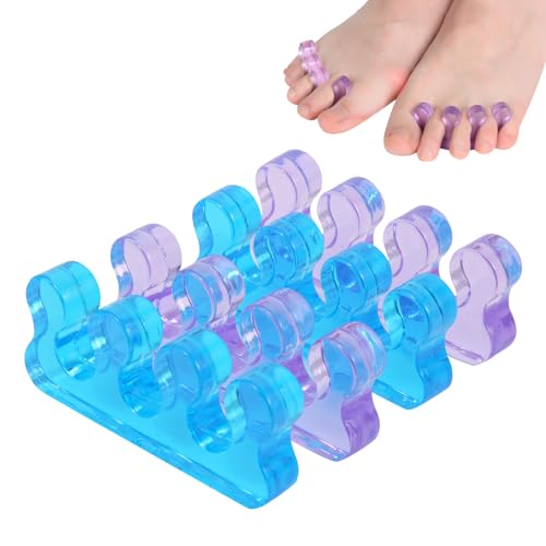 THSTOIC Silicone Toe Separators for Pedicure and Nail Polish - 2 Pairs