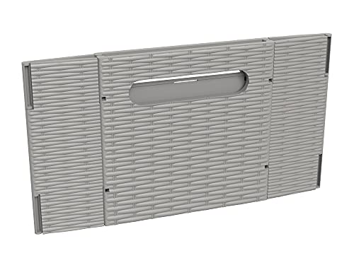 ClosetMaid 5439 Collapsible Mini Storage Bin with Two Handles, 2-Pack, Gray Wicker, 2 Pack